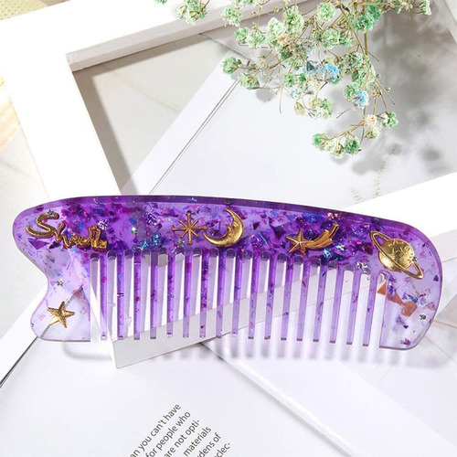 8 Moldes Resina Peines Molde Silicona Para Recoger Cabello