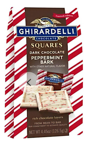 Ghirardelli, Squares Peppermint Bark 126.5 Gr