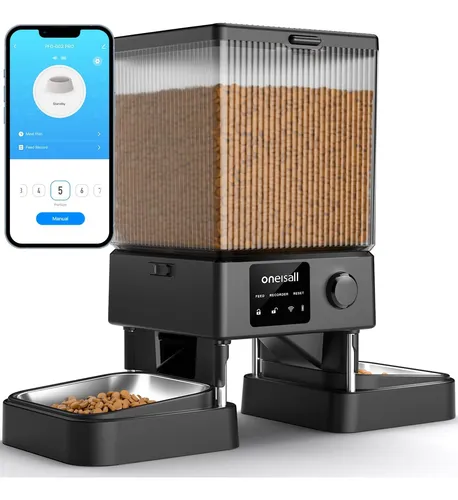 Comedero Automático Para Gatos Oneisall Con Wifi De 5 G, Aut