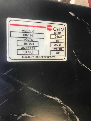 Analisador Bioquímica Celm Sb 190 Usado Com Defeito (Usado)