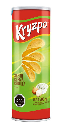 Papas Fritas Laminas Kryzpo Cre Cebolla130gr(1 Unidad)-super