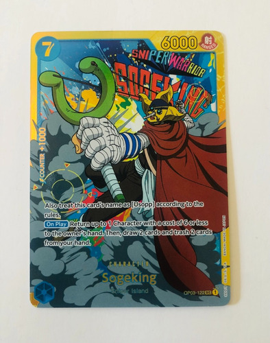 Sogeking Op03-122. Secret Rare. One Piece.