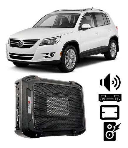 Caixa De Som Automotivo Vw Tiguan 2007 A 2011 350w Rms