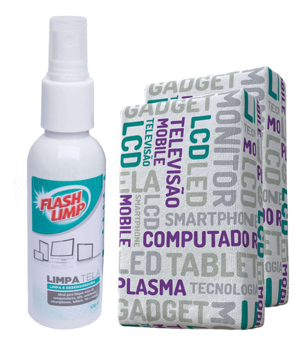 Kit Limpa Tela Flash Limp 120ml