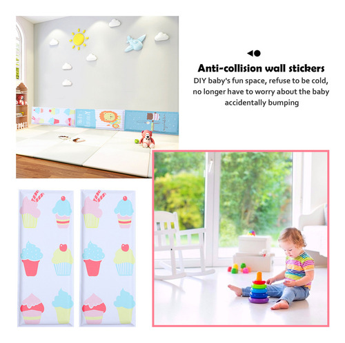 Pegatinas De Pared Acolchadas Anticolisión, 2 Unidades