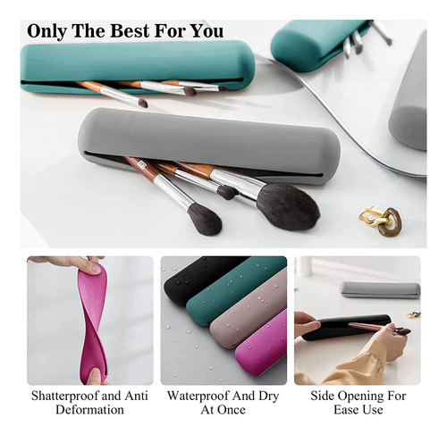 Bolsa De Silicona Para Brochas De Maquillaje (LG) Para Viaje