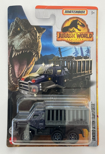 Jurassic World Matchbox: Armored Action Transporte (j. Park)