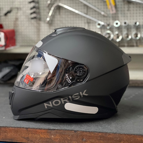 Capacete Norisk Razor Monocolor Preto Fosco Tamanho do capacete M 57 58