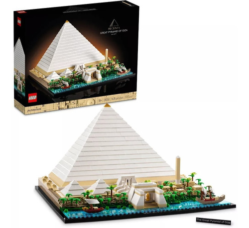 Kit Lego Architecture Gran Pirámide De Guiza 21058 1476 Pzas