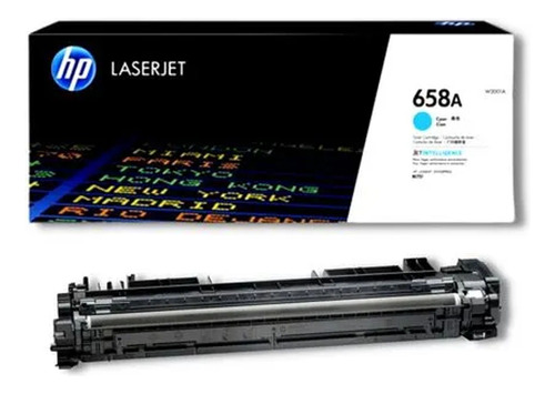 Toner Hp W2001a (658a) L.j. M571 Cyan 6,000 Pgs