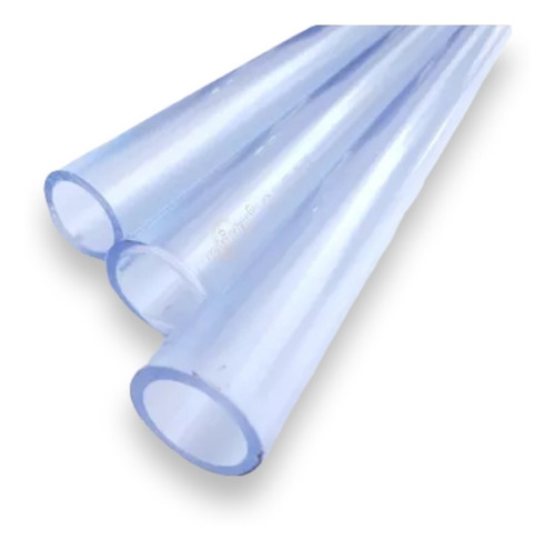 Tubo Transparente 3/8'' X 3 Mts Pvc Hidraulico Ced 40 Harvel