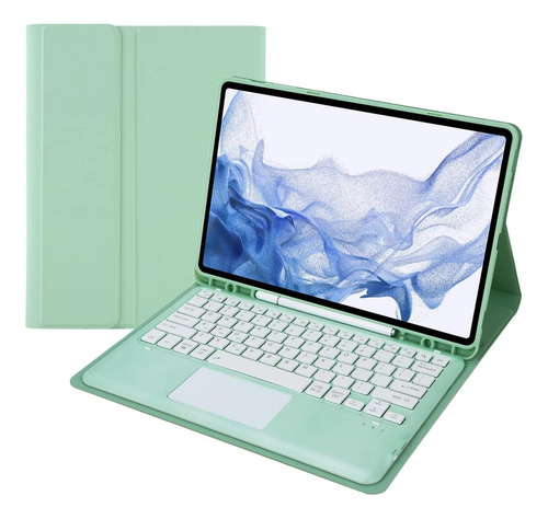 Funda Con Teclado Para Galaxy Tab S6 Lite Con Panel Táctil,