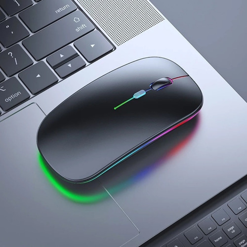 Imagen 5 de 7 de Mouse Ultra Delgado Slim Con Batería Recargable Inalámbrico