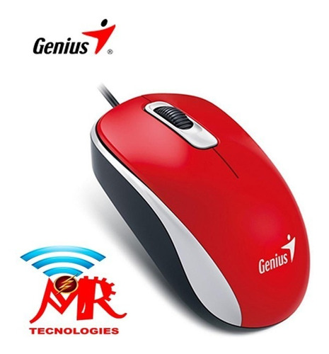 Mouse Genius Dx-110 Usb Optico 1000 Dpi Red Green Blue Black