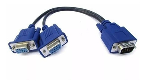 Cabo Vga Y Divisor Vídeo 2 Telas Monitor Pc Notebook 20cm