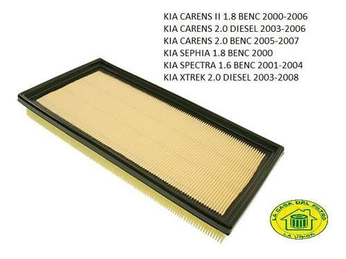 Filtro De Aire C34101 Kia Carens Sephia Spectra 0k2a513z40a