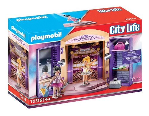 Playmobil City Life Cofre Academia De Baile 47 Piezas 70316