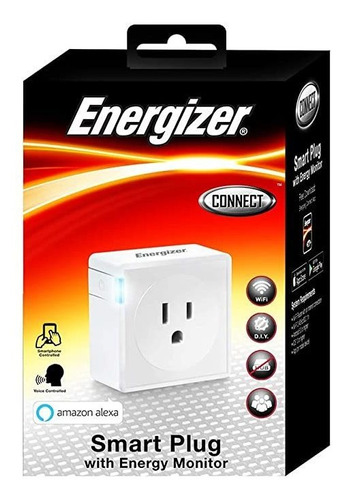 Energizer Connect Smart Indoor Plug Con Monitor De Energía,