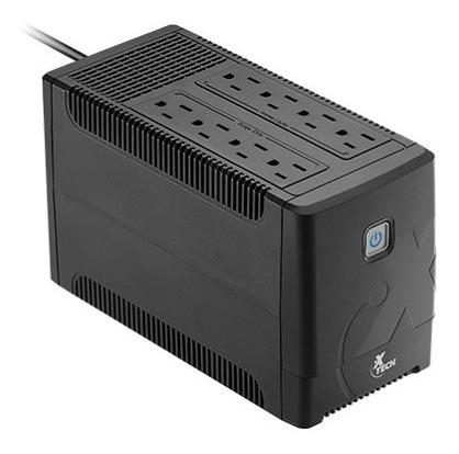 Imagen 2 de 2 de Ups Xtech Xtp-751 700va/375w Regulador Automático De 8 Salid