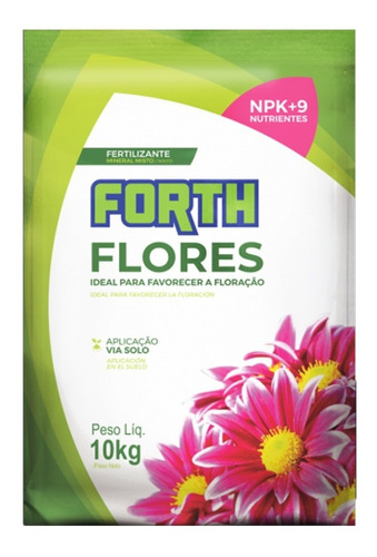 Fertilizante Forth Flores 10kg P/ Rosa Do Deserto E Flores