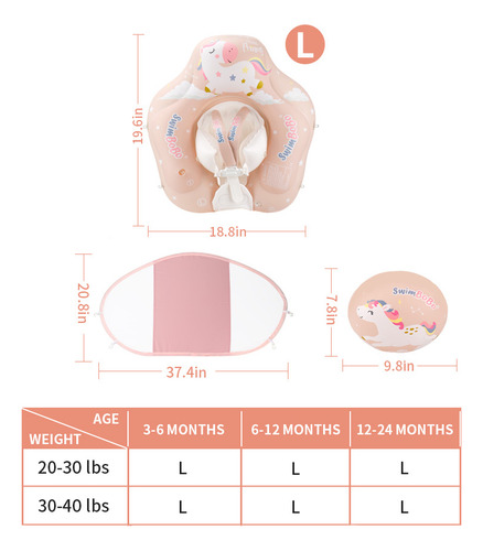 Aros Salvavidas Inflable Swimbobo Para Bebés De 6-24 Meses