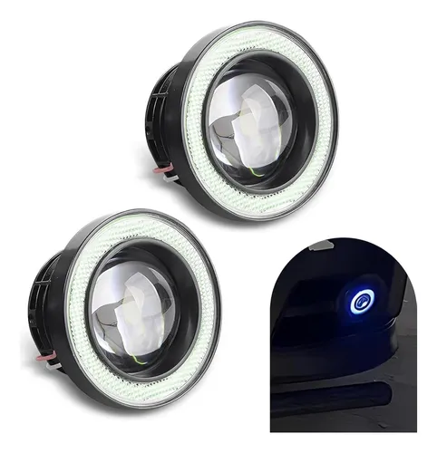 comprar Kit Neblineros Ojos De Ángel Para Coche Tuning 3 Pulgadas