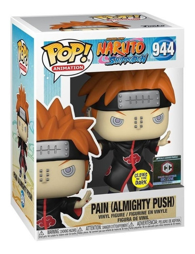 Boneco Funko Pop Naruto Pain Almighty Shinra Tensei 944 Glow