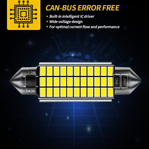 Imagen 6 de 9 de Led Mapa Techo Cortesia Domo Canbus Free Auto 21import