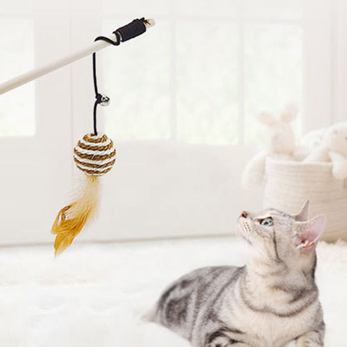 Juguete Interactivo 59 # Pet Cat Teaser Feather 