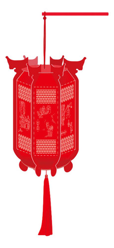 Linterna China Roja De Año Nuevo Chino, Conjunto Artesanal