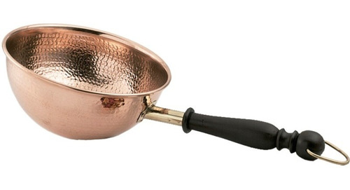 Perol De Cobre 22cm Martelet Olla Wok Para Garrapiñadas