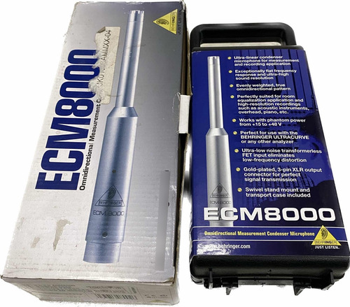 Microfone Behringer Ecm8000 Condensador Novo Original