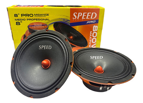 Par De Medios Rangos Open Show 8 PuLG 800w Speed Sp-w8pro