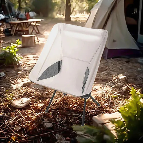 Silla Plegable Portátil Para Camping Playa Exteriores Color Blanco