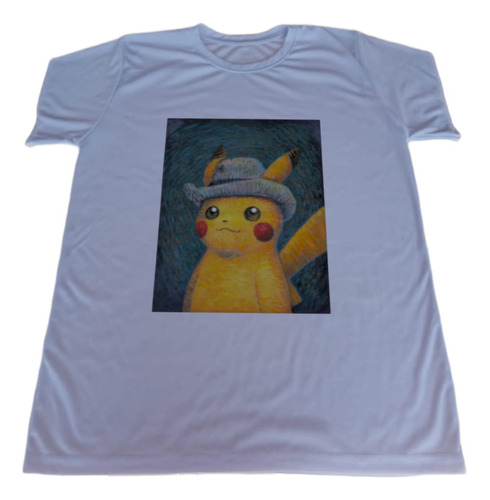 Playera De Pokemon, Pikachu Van Gogh