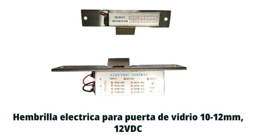 Hembrilla Electrica Para Puerta De Vidrio