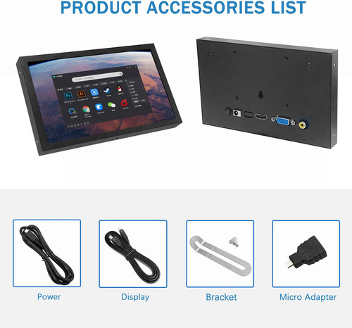 Jnityopt Hd Monitor De 7 Pulgadas Pantalla Hdmi Lcd 1024 * 6