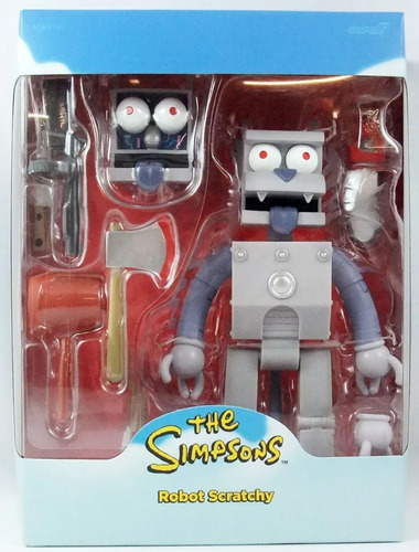 * Los Simpsons Robot Tomy Scratchy - Super 7 - Eternia Store