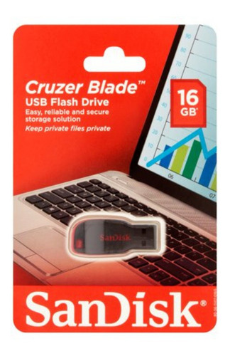 Pendrive 16gb Sandisk Cruze Blade Usb 2.0 Sdcz50