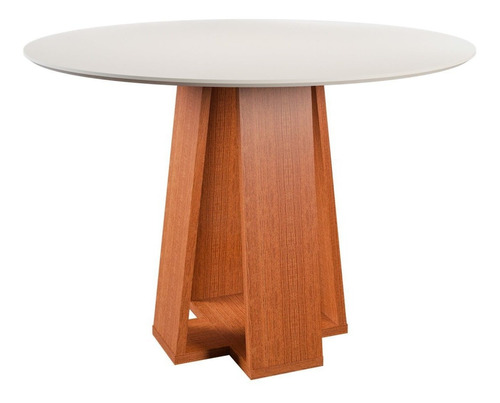 Conjunto Sala De Jantar 1 Mesa Redonda Com 4 Cadeiras Wt