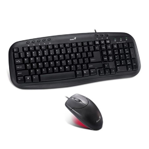 Kit Teclado Genius + Mouse Km 200 Negro Usb Itelsistem