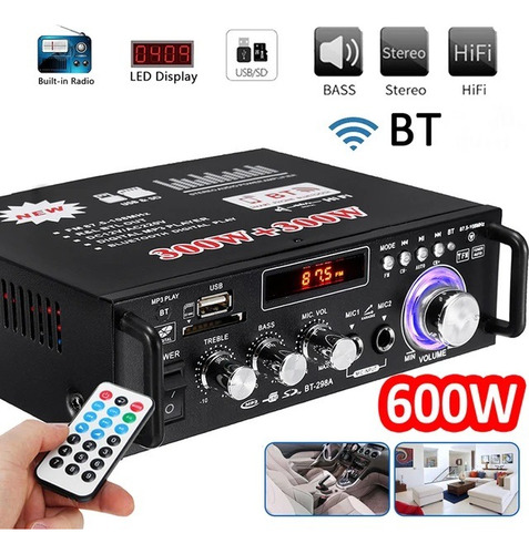 Kit De Sonido Ambiental Amplificador + 4 Parlantes De Techo
