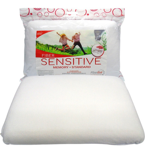 Imagen 1 de 9 de Almohada Inteligente Viscoelastica Termosensible 61x40x14 Cm