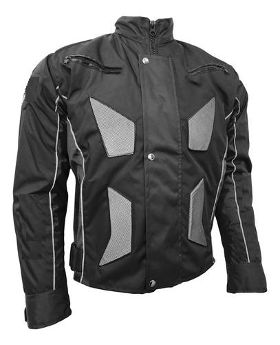 Chaqueta Protección Moto Reflectiva Antifricción Lona Termic