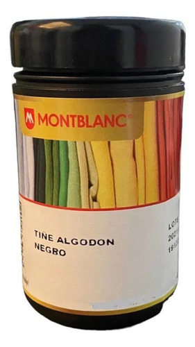 Tiñe Algodón Negro Montblanc 500 Grs