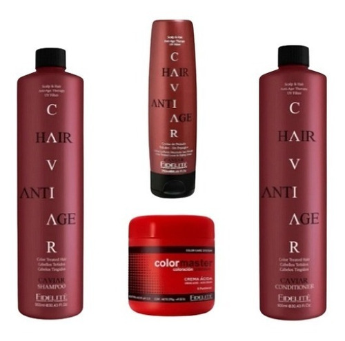 Kit Shampoo + Acond. Cabellos Teñidos + Crema Acida Fidelite