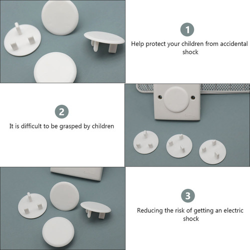 20 Fundas De Enchufe Para Niños, Tapa De Enchufe Resistente,