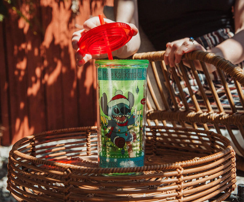 Taza Silver Buffalo Disney Lilo & Stitch De 600 Ml Con Pajit