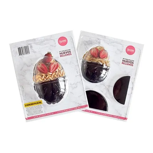 comprar Set X 2 Moldes Chocolate Huevos Rellenos Con Divisor Parpen