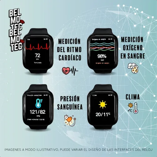 Reloj Smart Band Mujer Hombre Inteligente Digital Relojes Pr